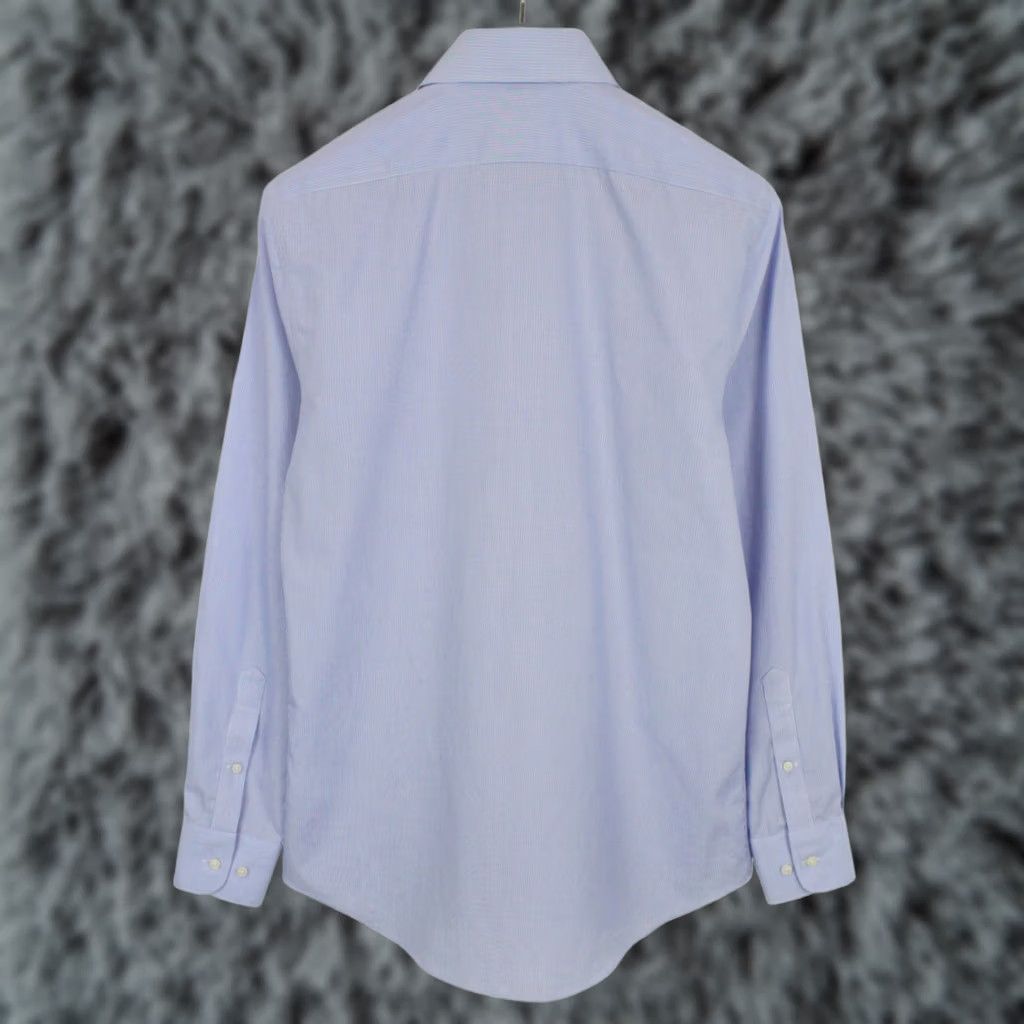 Suitsupply Suitsupply Pinstriped Dress Shirt Formal Extra Slim Fit 39 / 15 1/2 Blue Mens Shirt Size 40R - 1 Thumbnail
