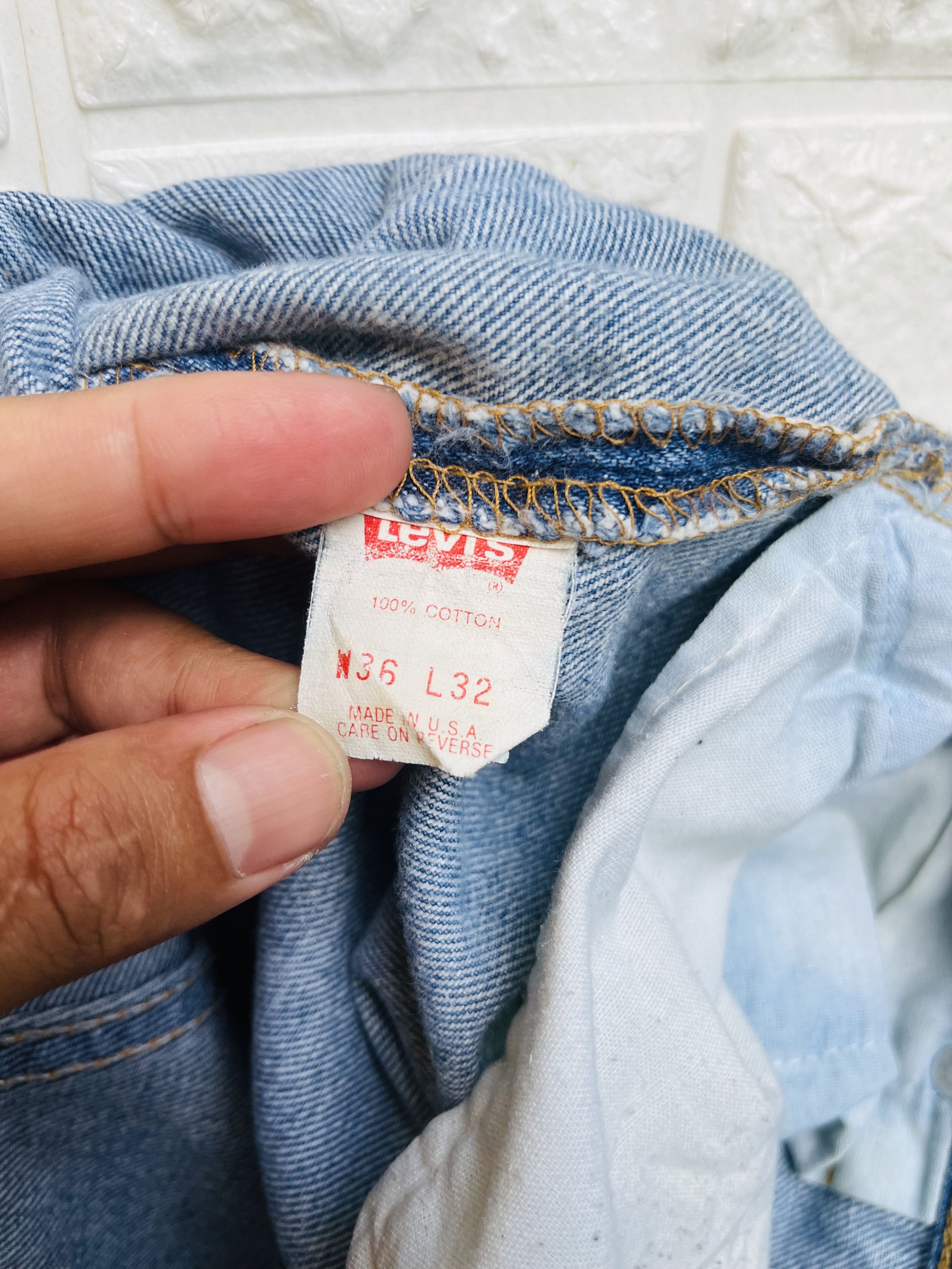 Levi's Vintage Clothing × Vintage Vintage 80s Levis Distressed JapaneseDesigner Fashion Style Size US 33 - 12 Thumbnail