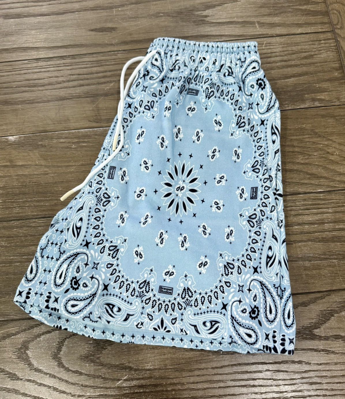 ⚡️ Bravest Studios Heavy Sweat Shorts Paisley Blue 2XL XXL ⚡️