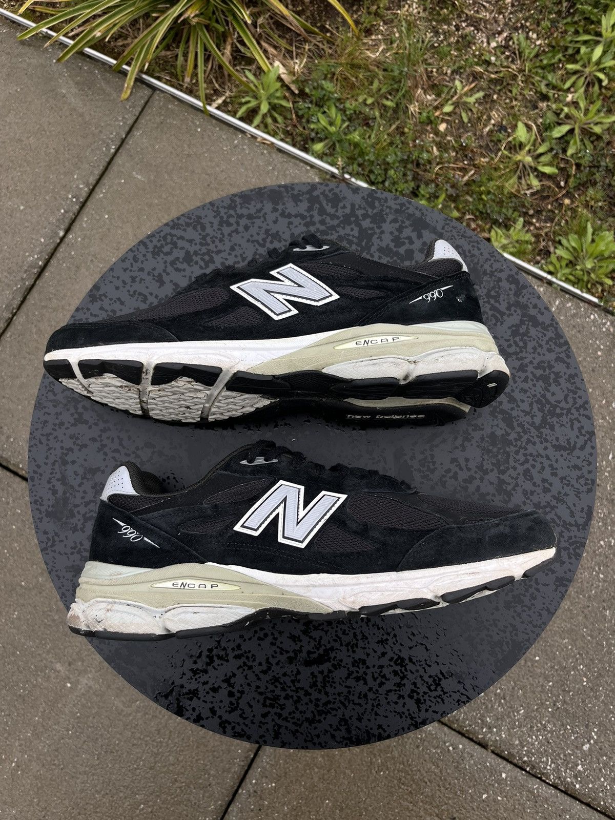 New Balance New Balance 990v3 Kith Black Size US 12 / EU 45 - 1 Thumbnail