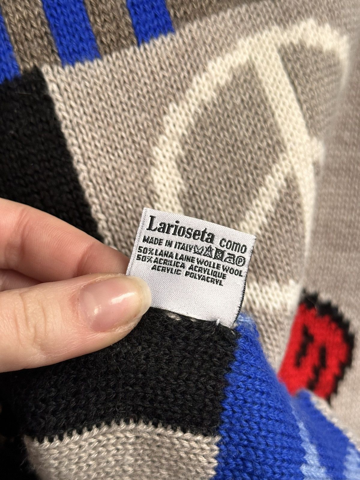 Moschino Wow😻 Vintage Scarf Moschino Wool Rare Japan IfSixWasNine Size ONE SIZE - 7 Thumbnail