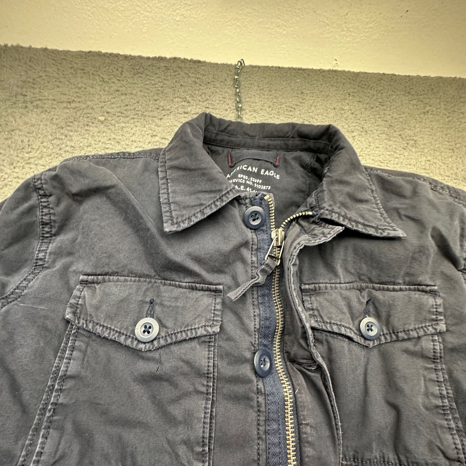 American Eagle Outfitters American Eagle Utility Insulated Work Jacket Small Navy Blue Size US S / EU 44-46 / 1 - 9 Thumbnail