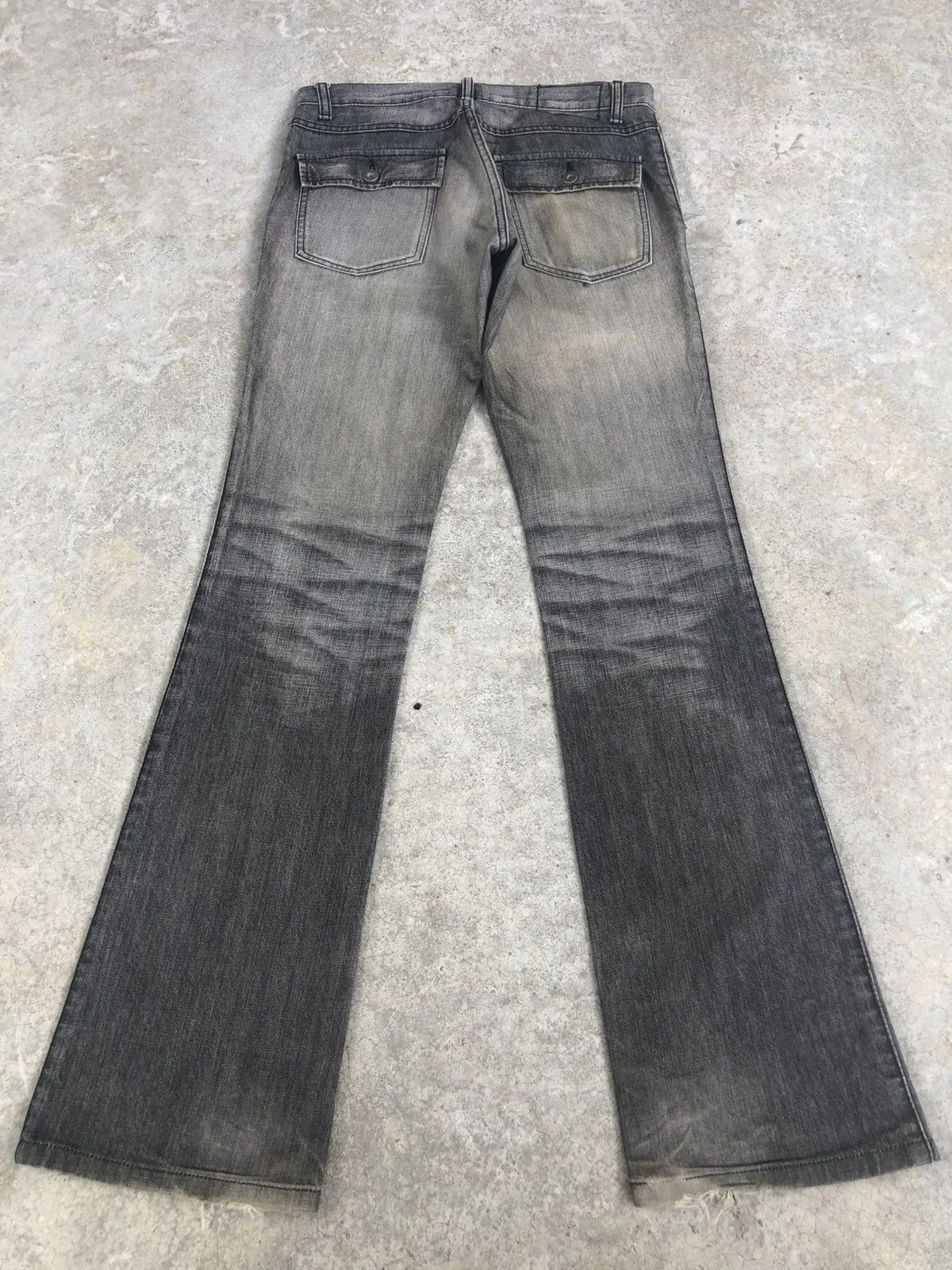 If Six Was Nine Japanese Abahouse Flared Jeans Mud Wash Distressed Jeans Size US 30 / EU 46 - 2 Thumbnail