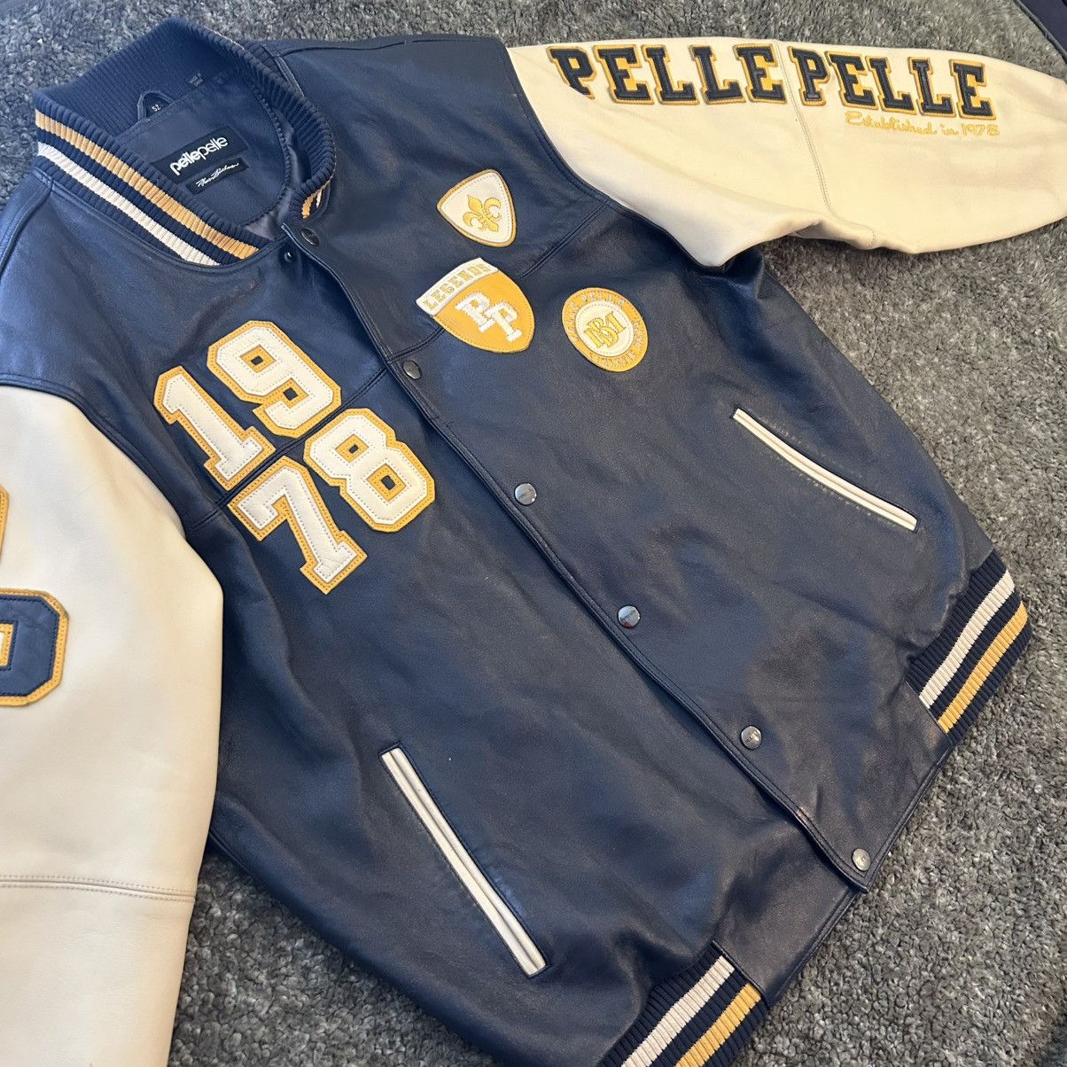 Pelle Pelle Y2K Pelle Pelle Marc Leather Varsity Jacket Size 52 XXL Size US L / EU 52-54 / 3 - 4 Thumbnail