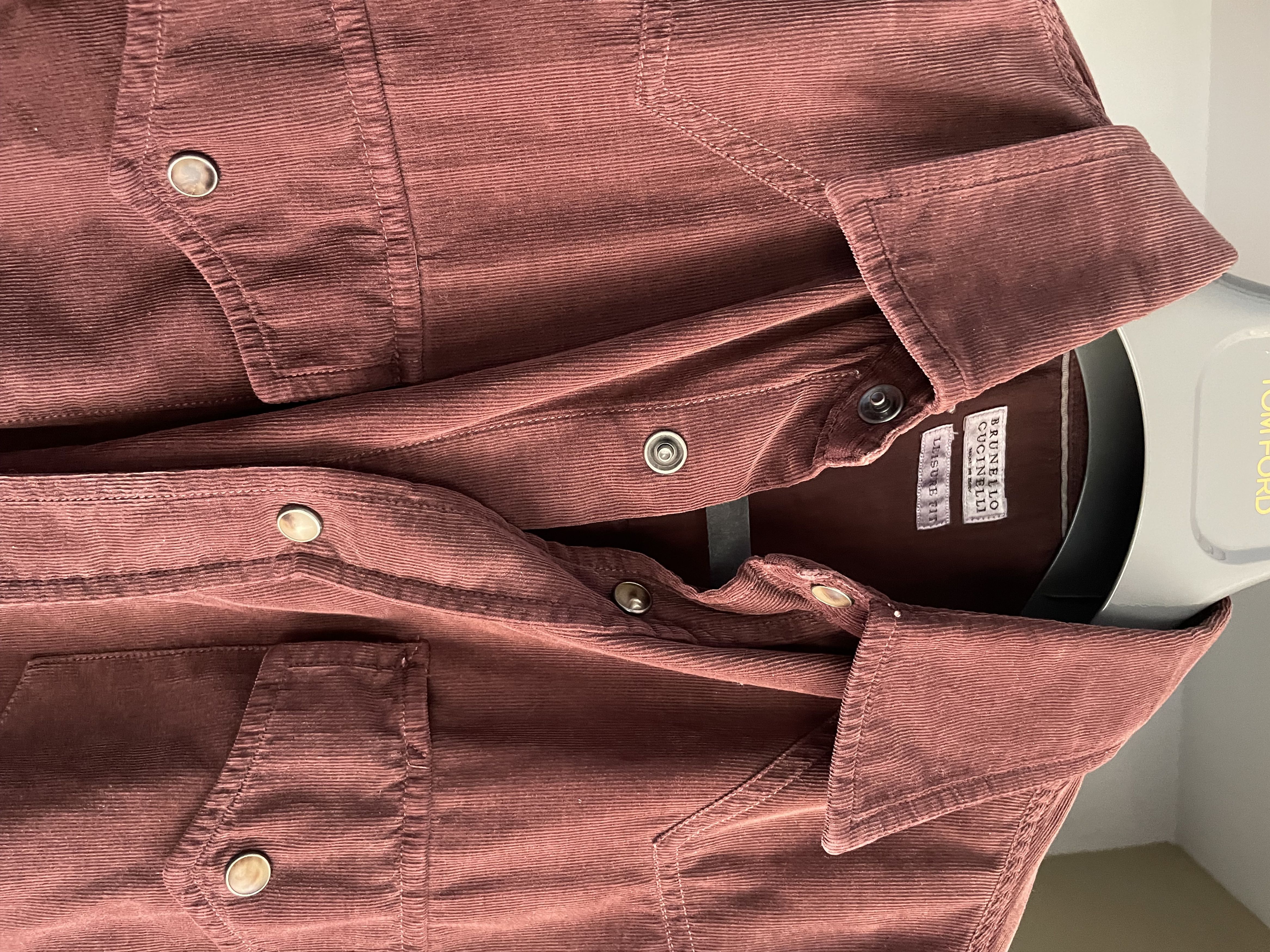 Brunello Cucinelli Brunello Cucinelli Corduroy Western Shirt Medium Size US M / EU 48-50 / 2 - 5 Thumbnail