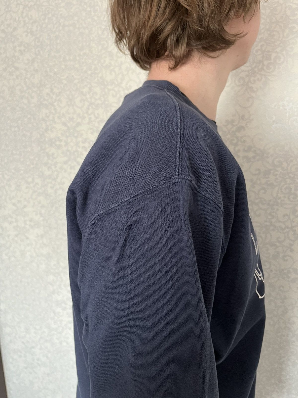Designer × Uniqlo Uniqlo x Jason Polan Navy Crewneck Printed Sweatshirt Size US XL / EU 56 / 4 - 11 Thumbnail