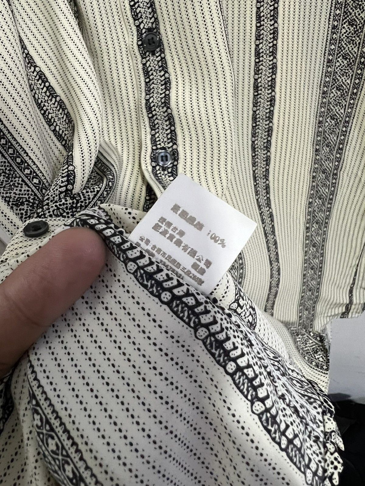 Balenciaga Balenciaga Poly Silk Button Down Casual Shirt Size US L / EU 52-54 / 3 - 11 Thumbnail