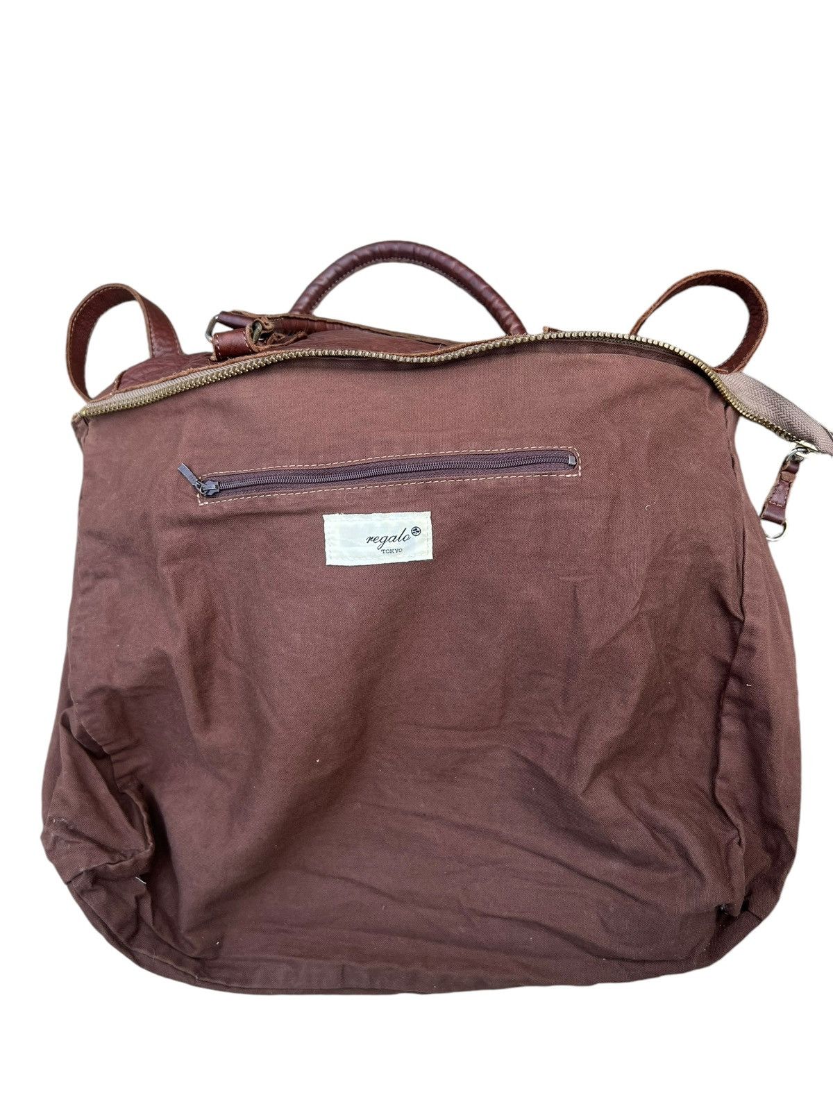 Leather Regalo Tokyo Fade Jerky Patina Leather 2 Way Bag Size ONE SIZE - 23 Thumbnail