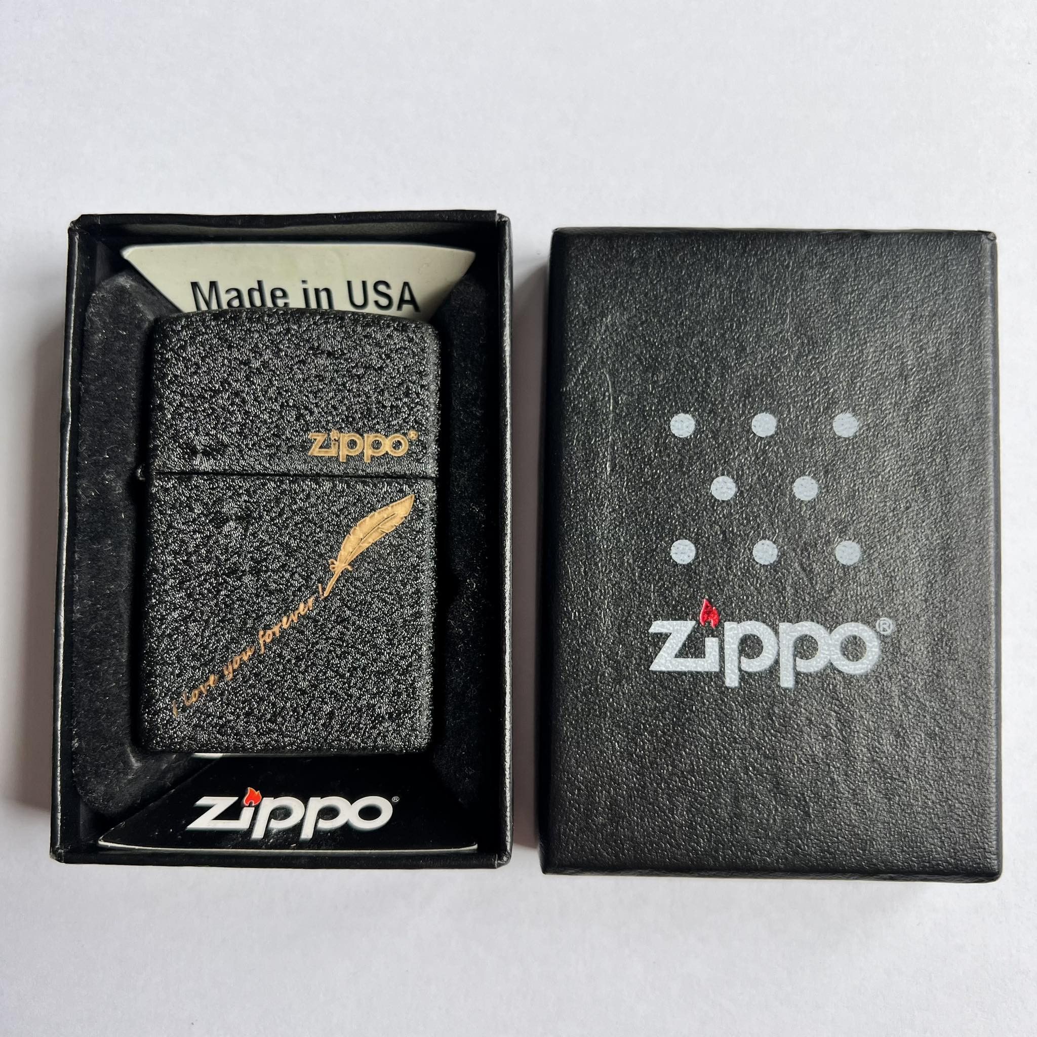 Vintage Zippo USA Men's Pocket Black Lighter in Original Box Size ONE SIZE - 1 Thumbnail