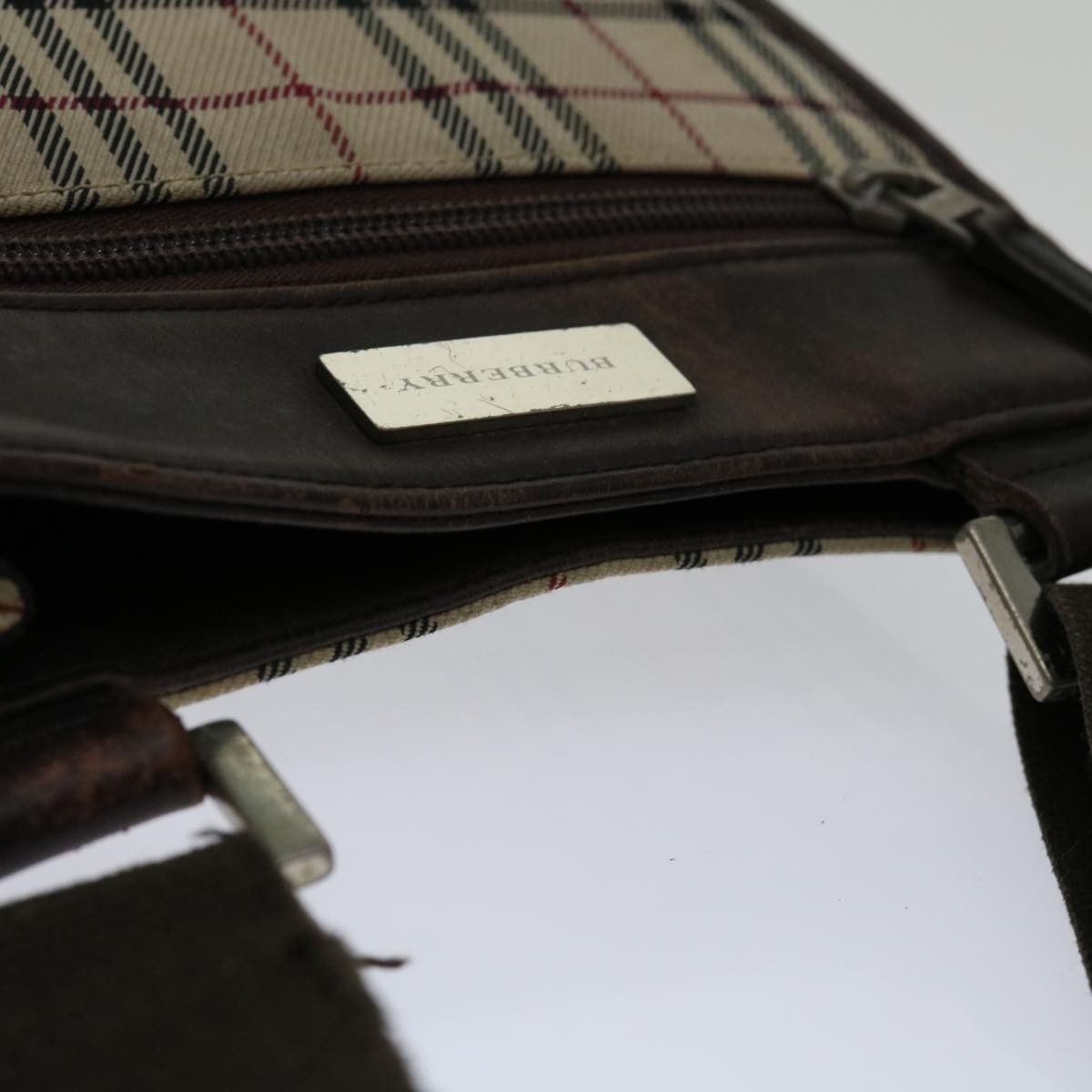 Burberry Burberry Nova Check Shoulder Bag Canvas Beige Brown Size ONE SIZE - 6 Thumbnail
