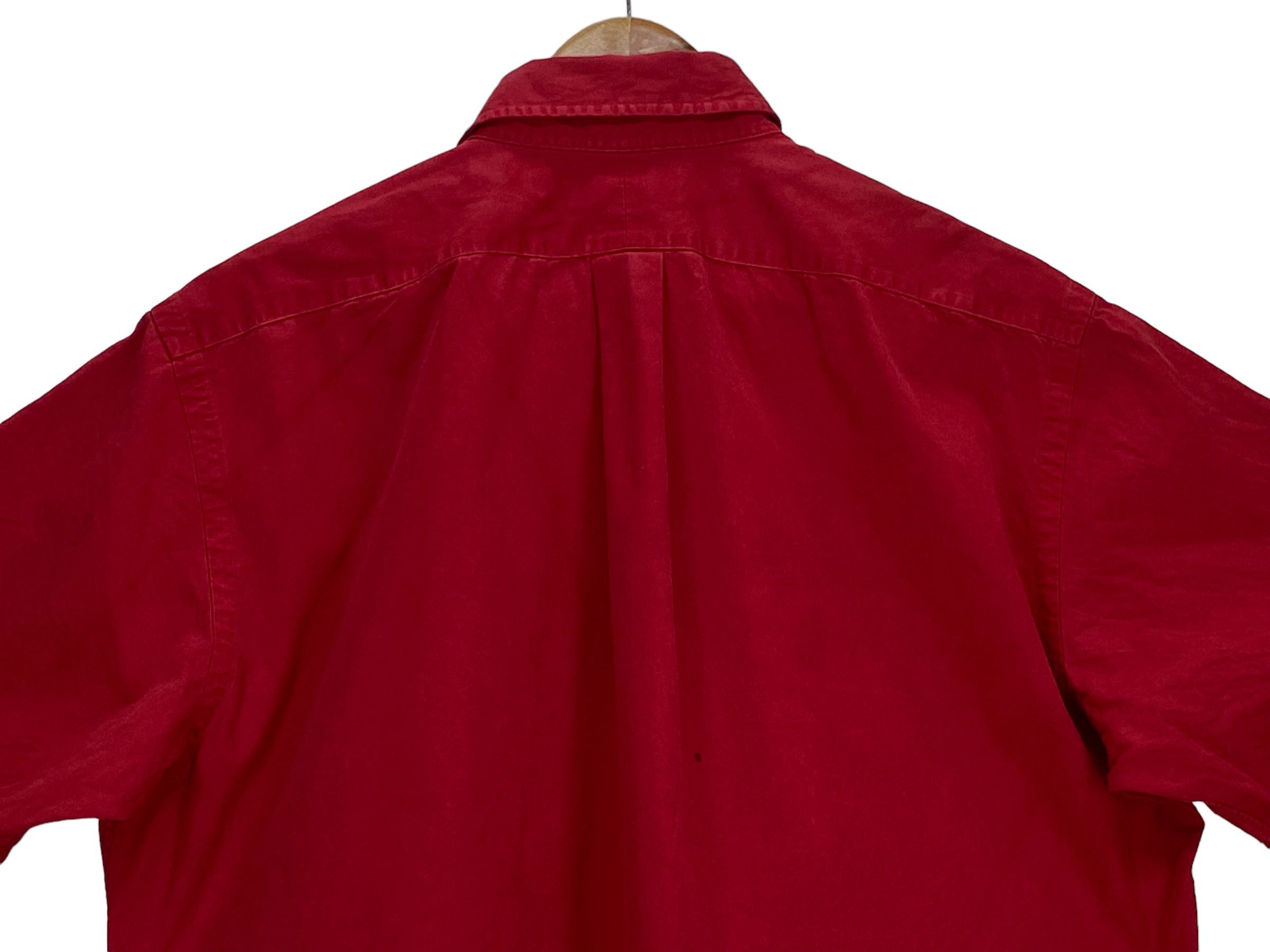 Polo Ralph Lauren × Vintage Vintage Polo Ralph Lauren Red Short Sleeve Shirt Size US L / EU 52-54 / 3 - 5 Thumbnail