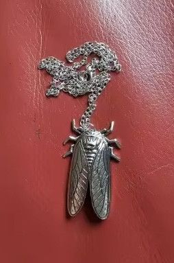Japanese Brand Retro Metal Insect Cicada Pendant Necklace Size ONE SIZE - 4 Thumbnail