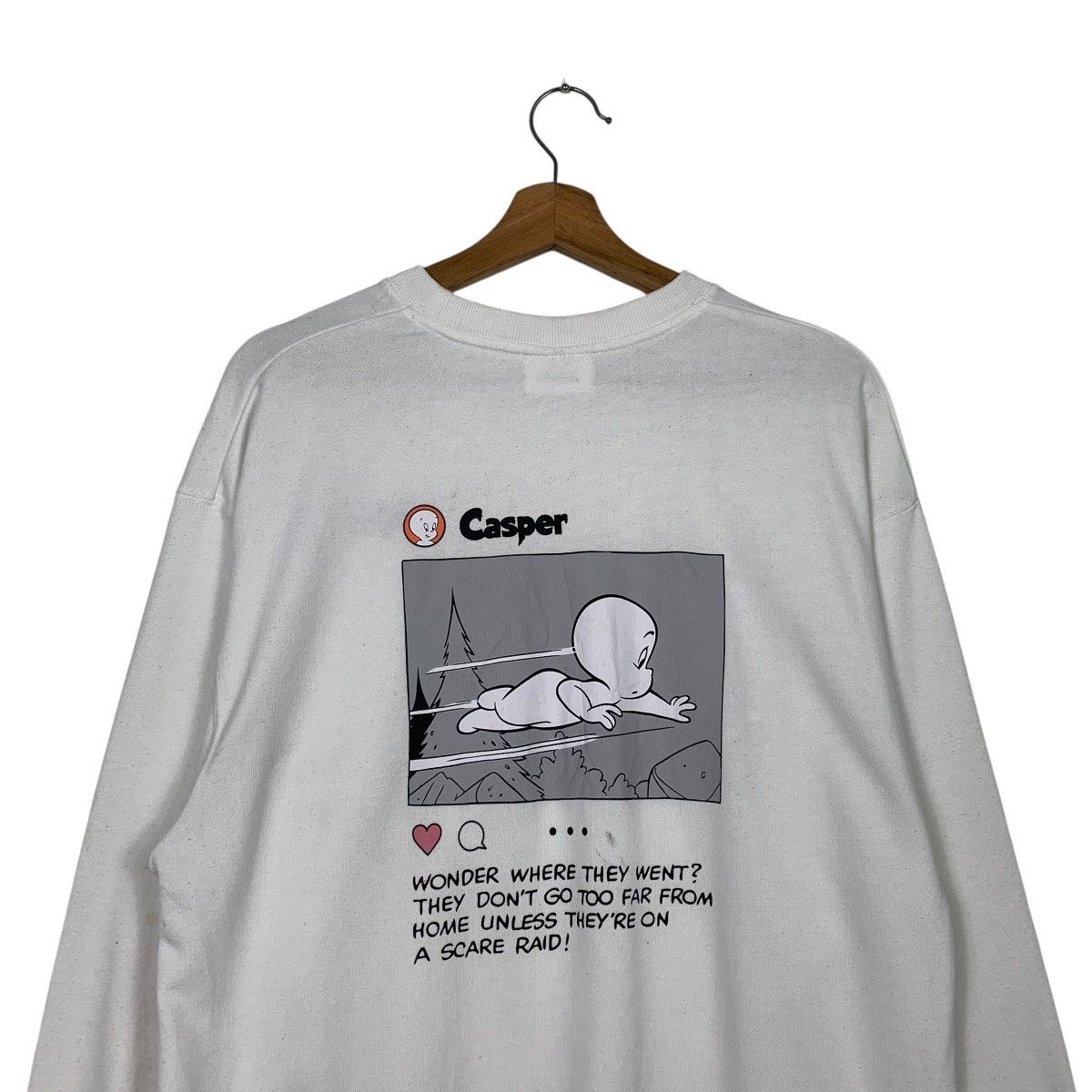 Japanese Brand Casper Big Print Crewneck Sweatshirt Size US M / EU 48-50 / 2 - 8 Thumbnail