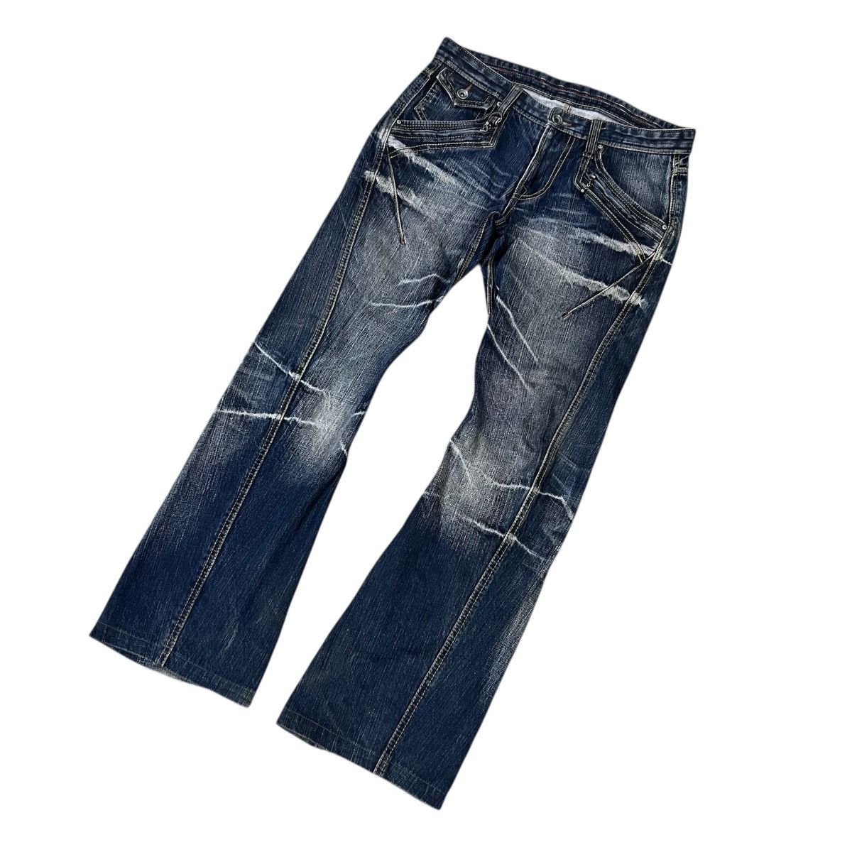 Nicole Club “punk style” NICOLE CLUB MUD WASH JEANS Size US 32 / EU 48 - 6 Thumbnail