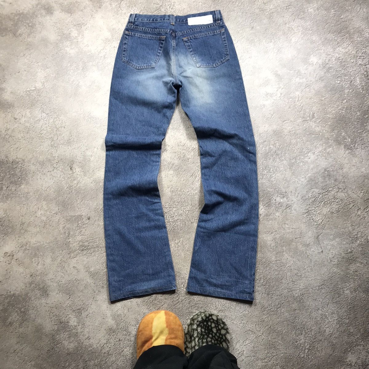 Vintage Vintage 90s Iceberg Distressed Flared Jeans Grunge Baggy 28 Size 28" / US 6 / IT 42 - 5 Thumbnail