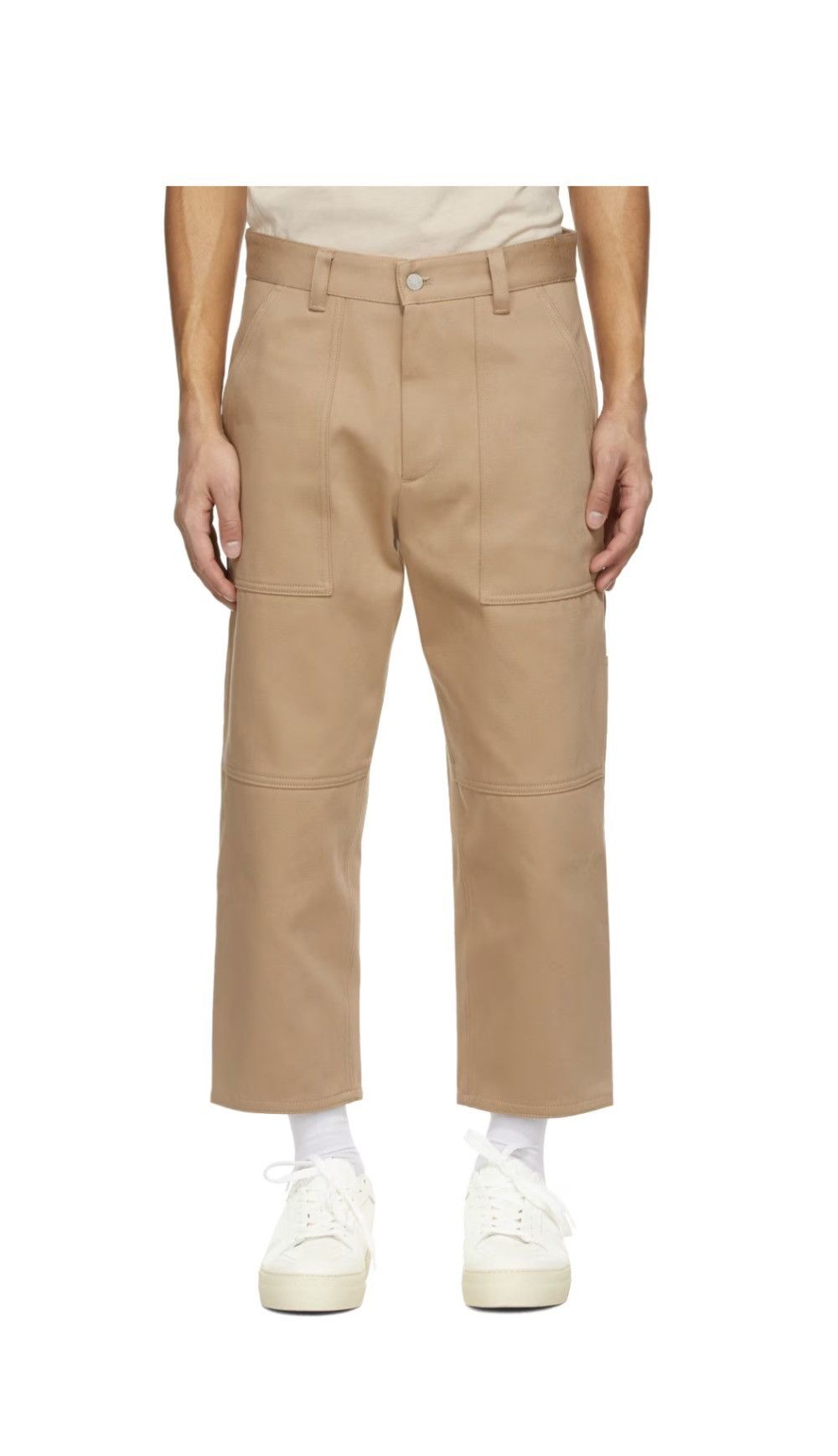 AMI AMI BEIGE WORKER FIT TROUSERS Size US 32 / EU 48 - 3 Thumbnail