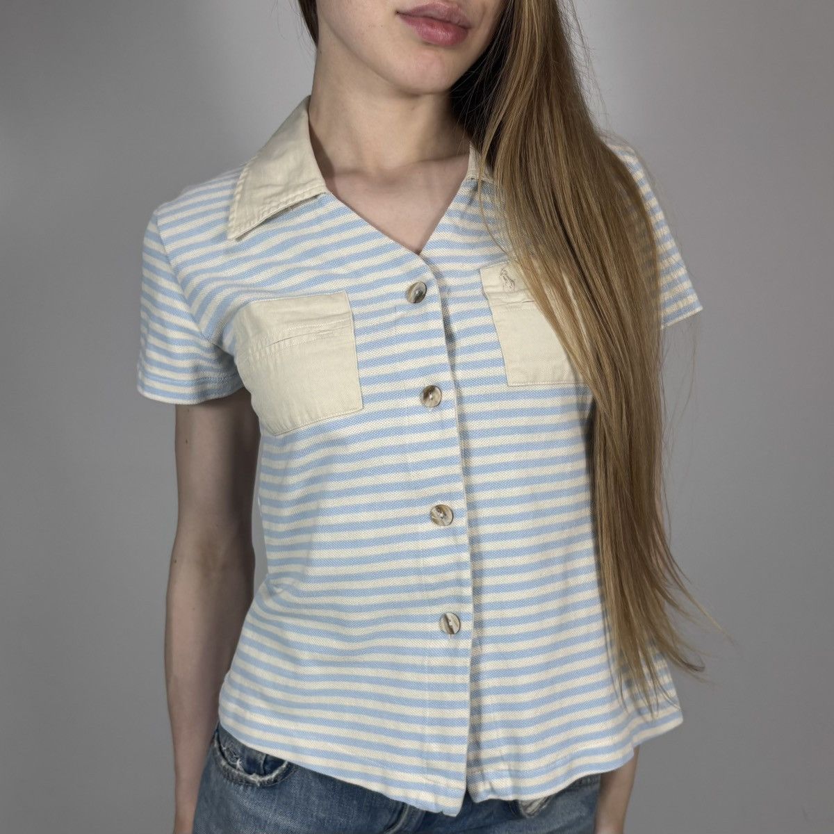 Polo Ralph Lauren Vintage 00s Polo Ralph Lauren Striped Retro Style T-shirt Size L / US 10 / IT 46 - 3 Thumbnail