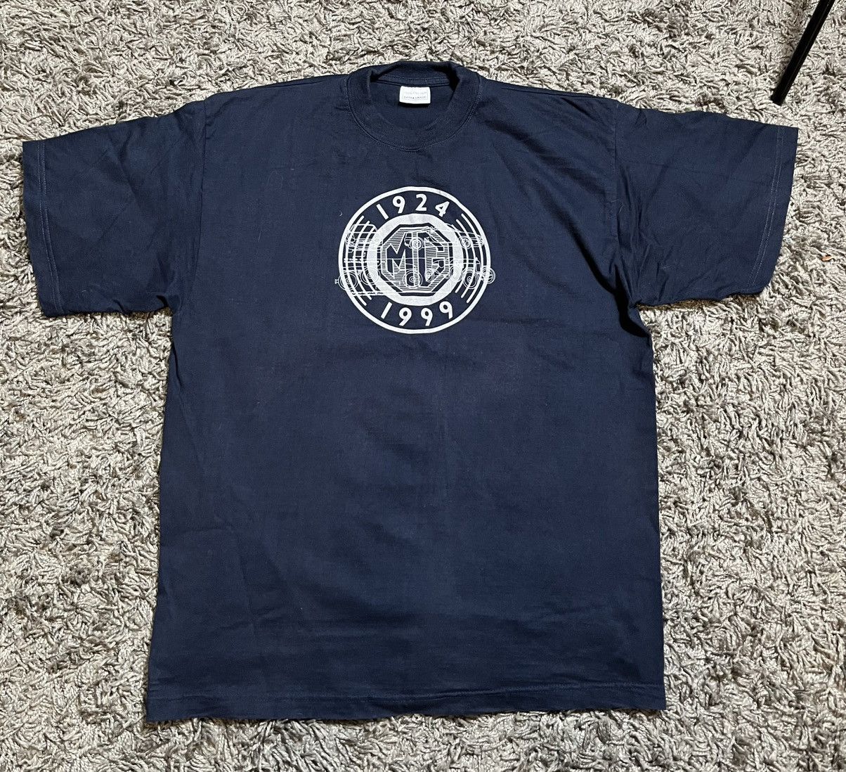 Vintage MG MOTORS 1924-99 ANNIVERSARY VINTAGE COTTON RACING SHIRT Size US XL / EU 56 / 4 - 1 Thumbnail