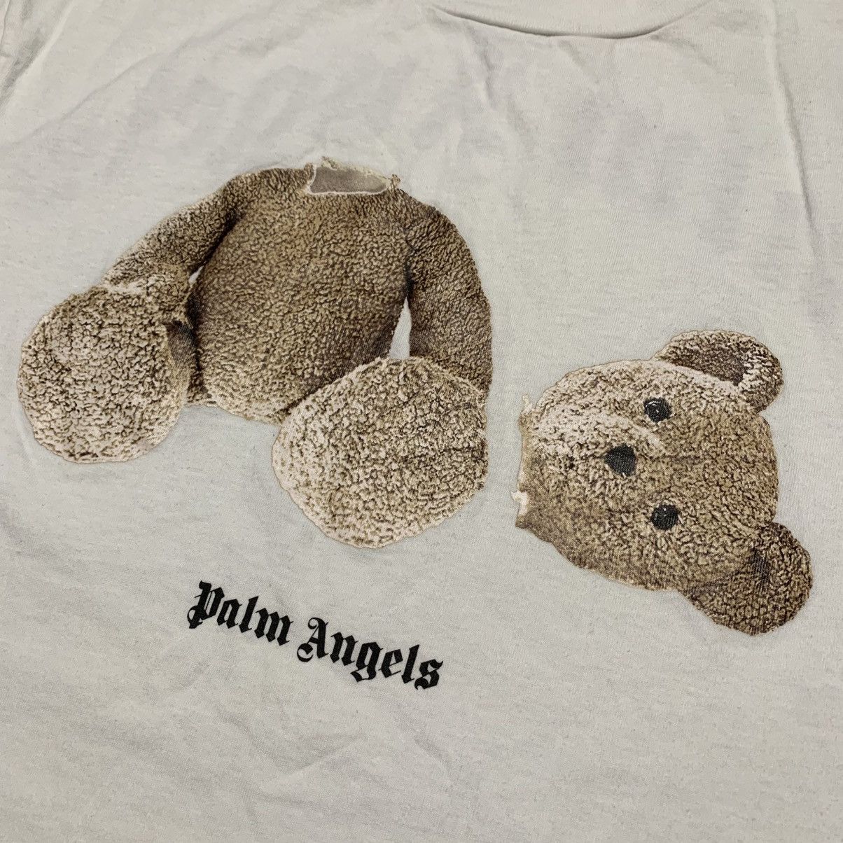 Palm Angels Palm Angels Small Kill The Bear White Tee Size US S / EU 44-46 / 1 - 4 Thumbnail