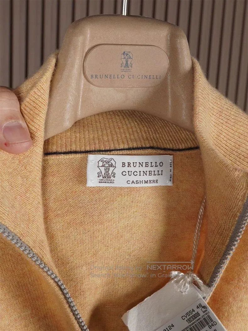 Brunello Cucinelli Brunello Cucinelli Men's Cashmere Sweater. Size US XL / EU 56 / 4 - 2 Thumbnail