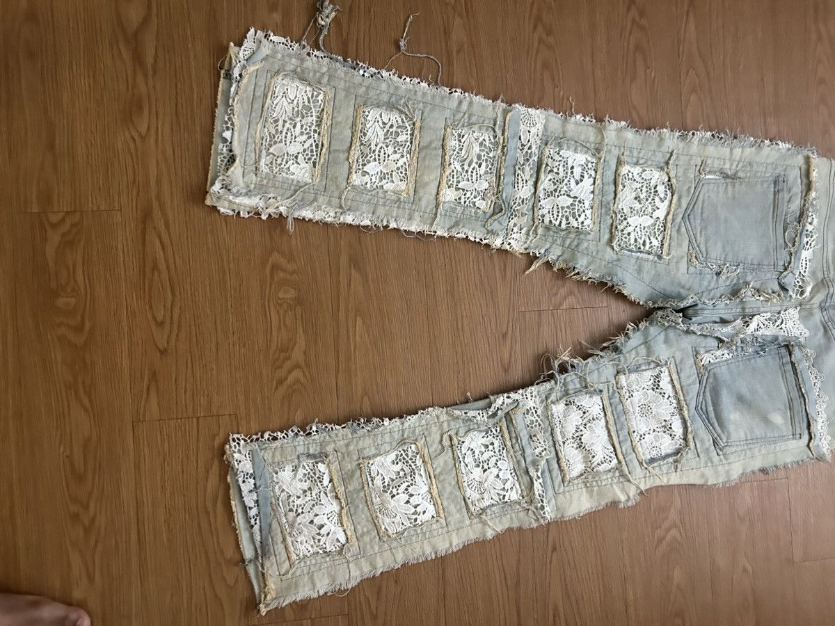 Other Hand stitched denim lace pattern Size US 36 / EU 52 - 5 Thumbnail