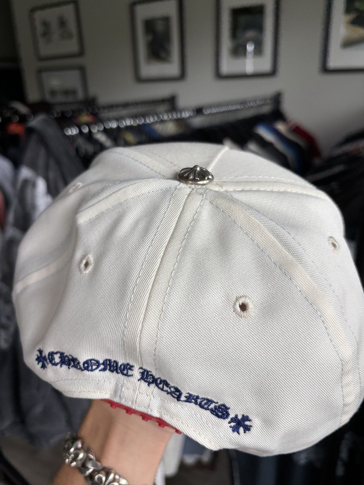 Chrome Hearts CHROME HEARTS | CH EMBROIDERED JULY 4 LOGO CAP HAT Size ONE SIZE - 8 Thumbnail