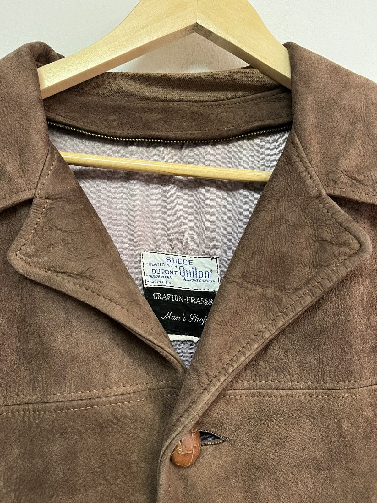 Vintage 1950’s Grafton-Fraser Suede Leather Jacket Size US L / EU 52-54 / 3 - 2 Thumbnail