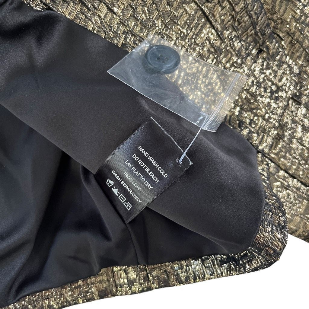 Other Michael Costello x REVOLVE Washington Jacket in Black & Gold Size XS / US 0-2 / IT 36-38 - 12 Thumbnail