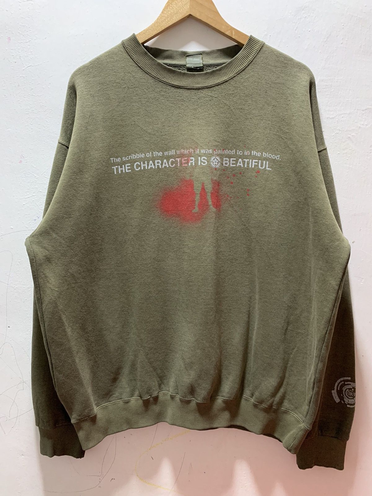 Japanese Brand Vintage Grunge Painted to in the Blood Archival Sweatshirt Size US XL / EU 56 / 4 - 1 Thumbnail