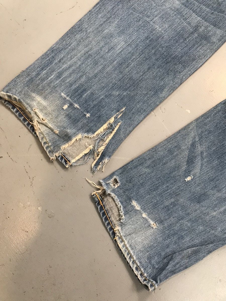 Christian Audigier × Ed Hardy × Vintage Vintage Edhardy distressed skull 💀 embroidered denim Size US 41 - 7 Thumbnail