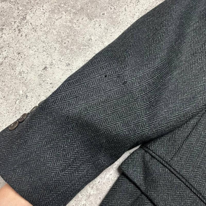 Davide Cenci Vintage Davide Cenci Wool Black Blazer Sport Coat Size 2XL Size 54L - 3 Thumbnail