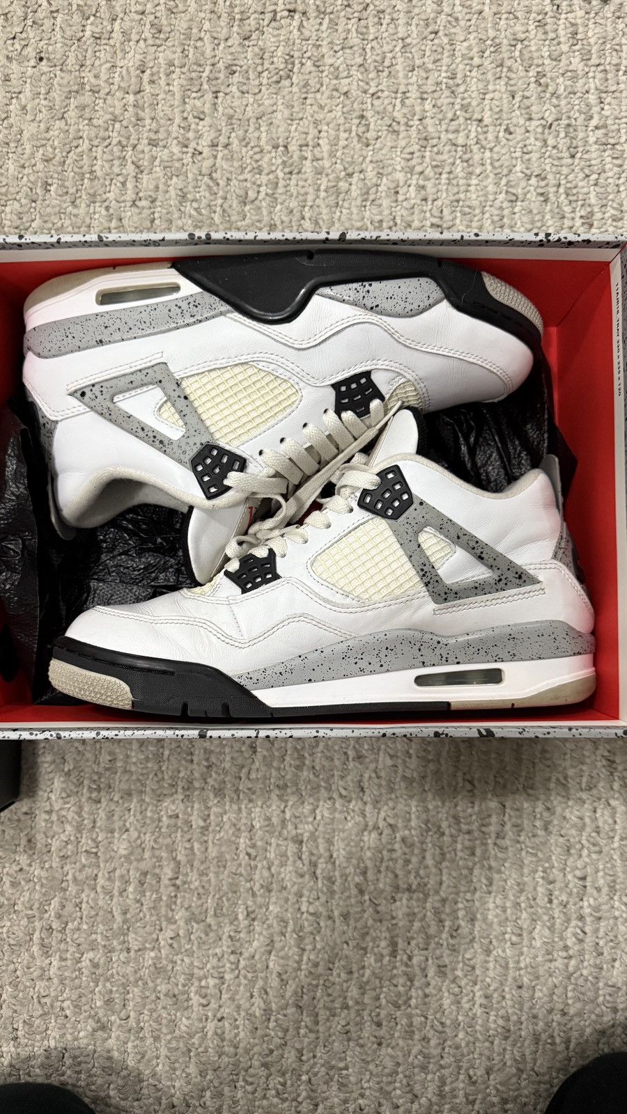 Jordan Brand Jordan Cement 4’s / OG Pair Size US 9.5 / EU 42-43 - 2 Thumbnail