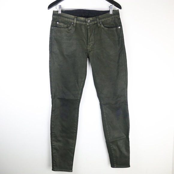 7 for all mankind Coated jeans SKINNY SLIM ILLUSION in dark brown