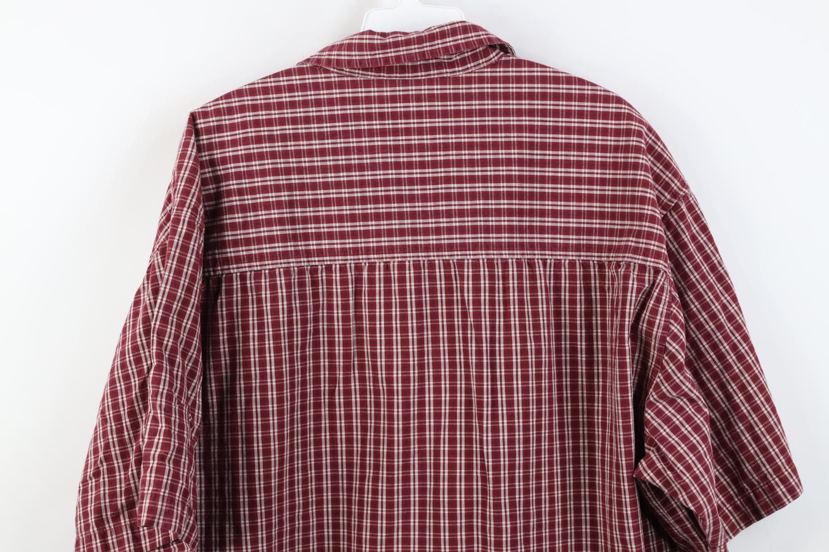 Vintage Vintage 90s Y2K Streetwear Short Sleeve Button Shirt Plaid Size US XL / EU 56 / 4 - 10 Thumbnail