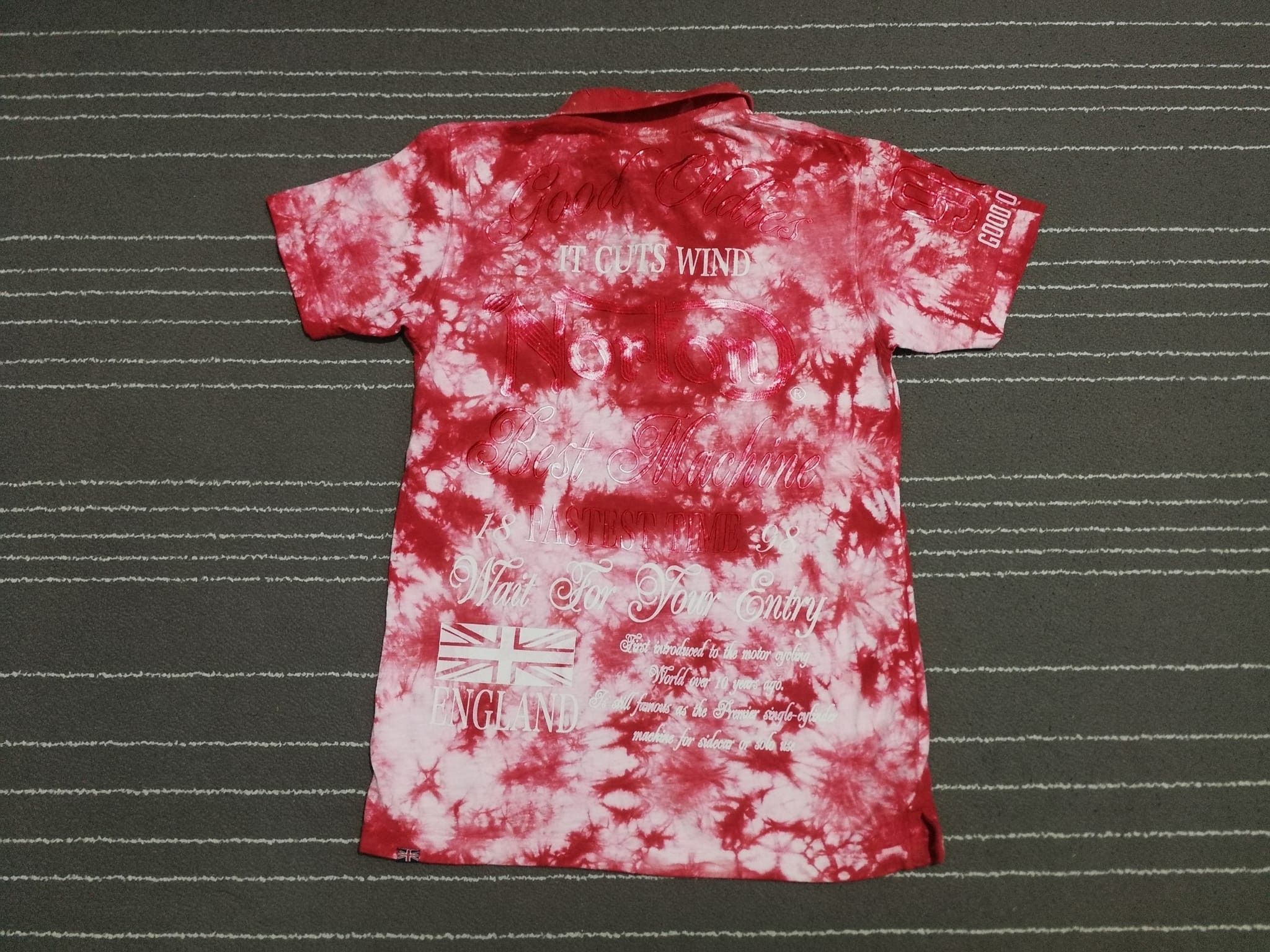 Norton Norton good oldies 98 tie die polo tee S Size US S / EU 44-46 / 1 - 2 Thumbnail
