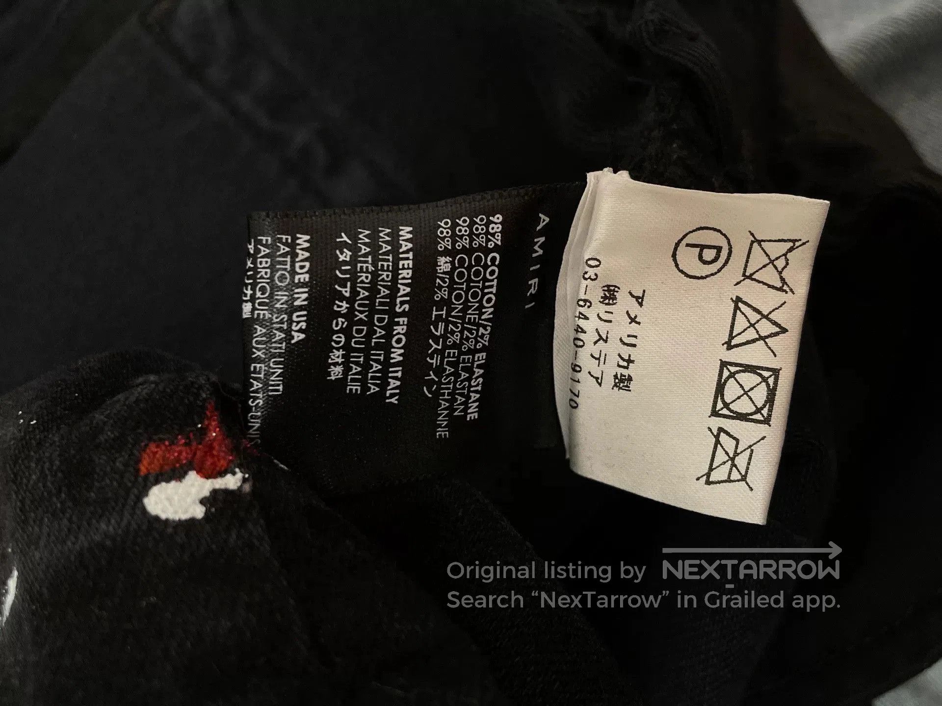 Amiri Amiri 18th Season Splatter Ink Black Jeans. Size US 31 - 5 Thumbnail
