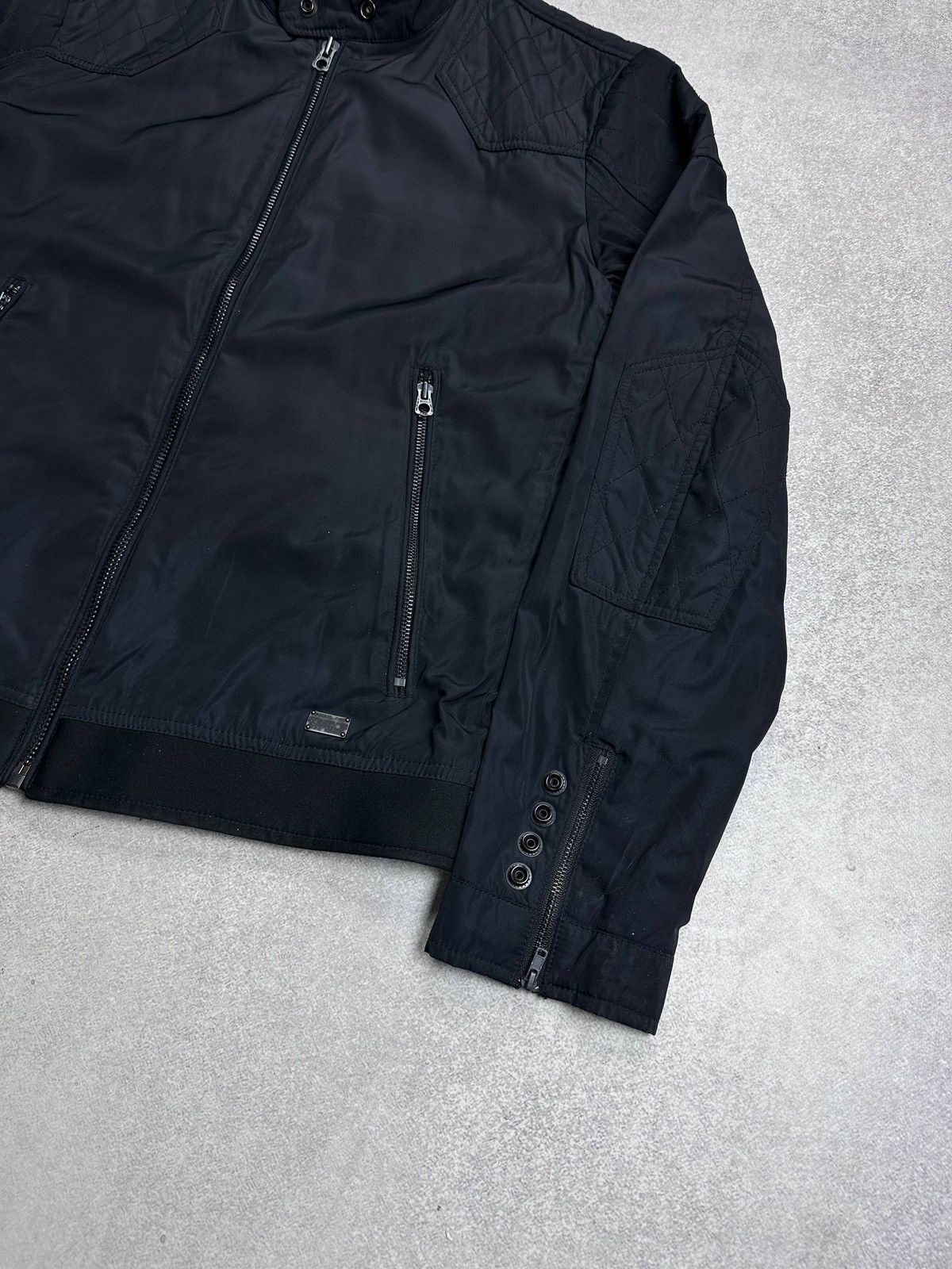 Diesel Vintage Diesel Industry Black Nylon Bomber Jacket Grunge XL Size US XL / EU 56 / 4 - 7 Thumbnail