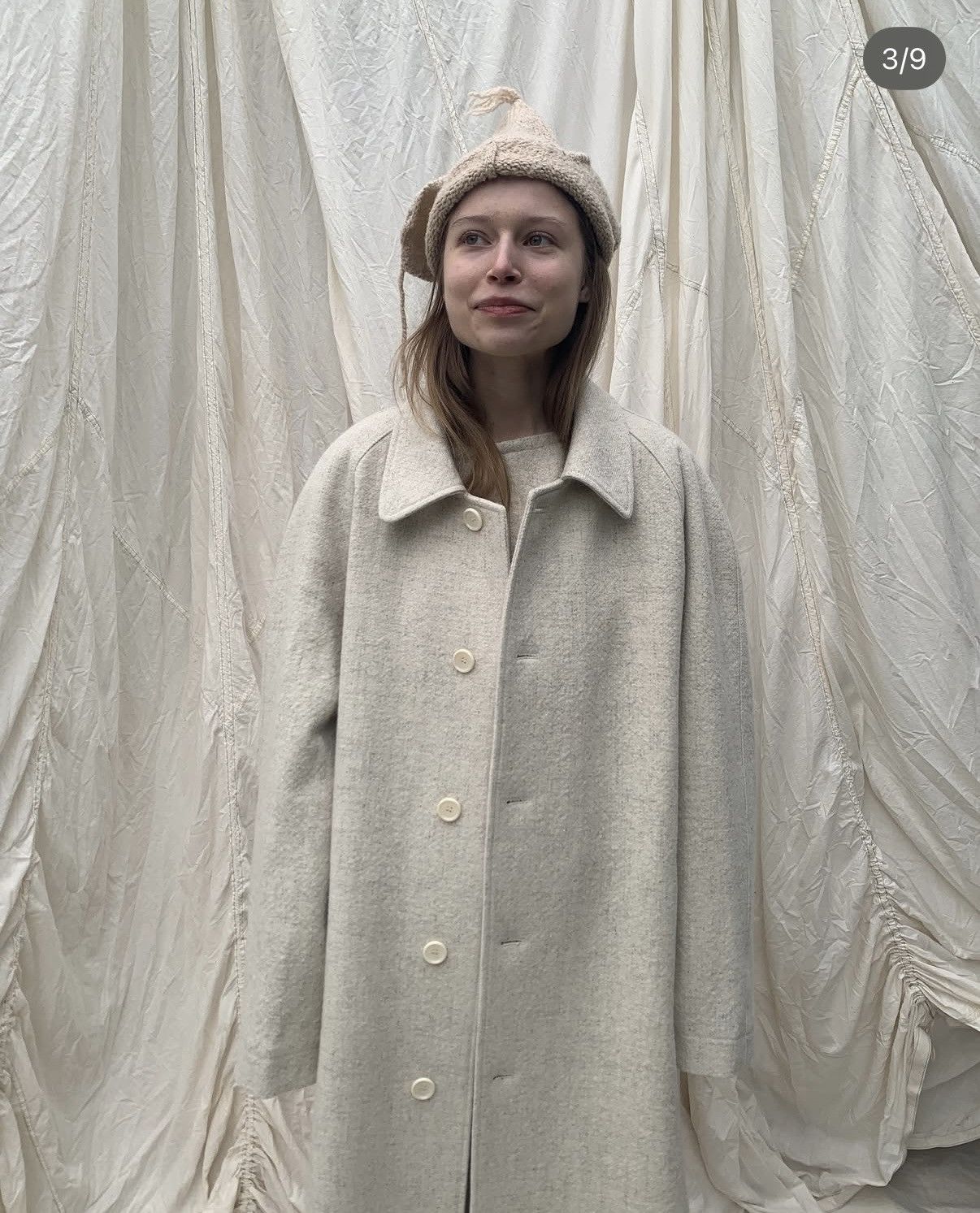 Lemaire Von Sono Carl Coat in Natural Size S / US 4 / IT 40 - 4 Thumbnail
