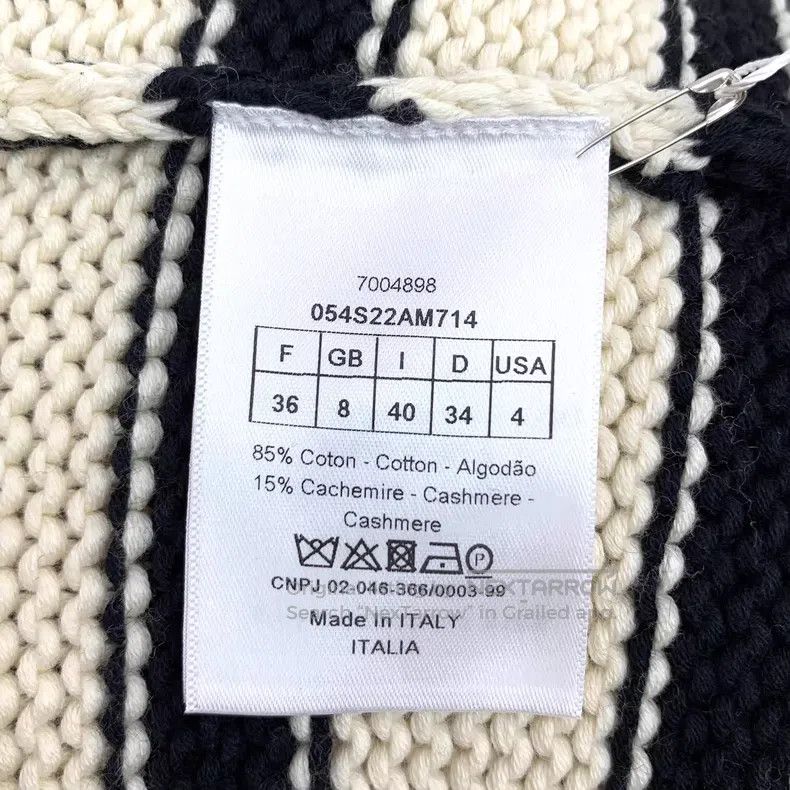 Dior Dior Colour-matched striped cotton round-neck long-sleeved Size XS / US 0-2 / IT 36-38 - 7 Thumbnail