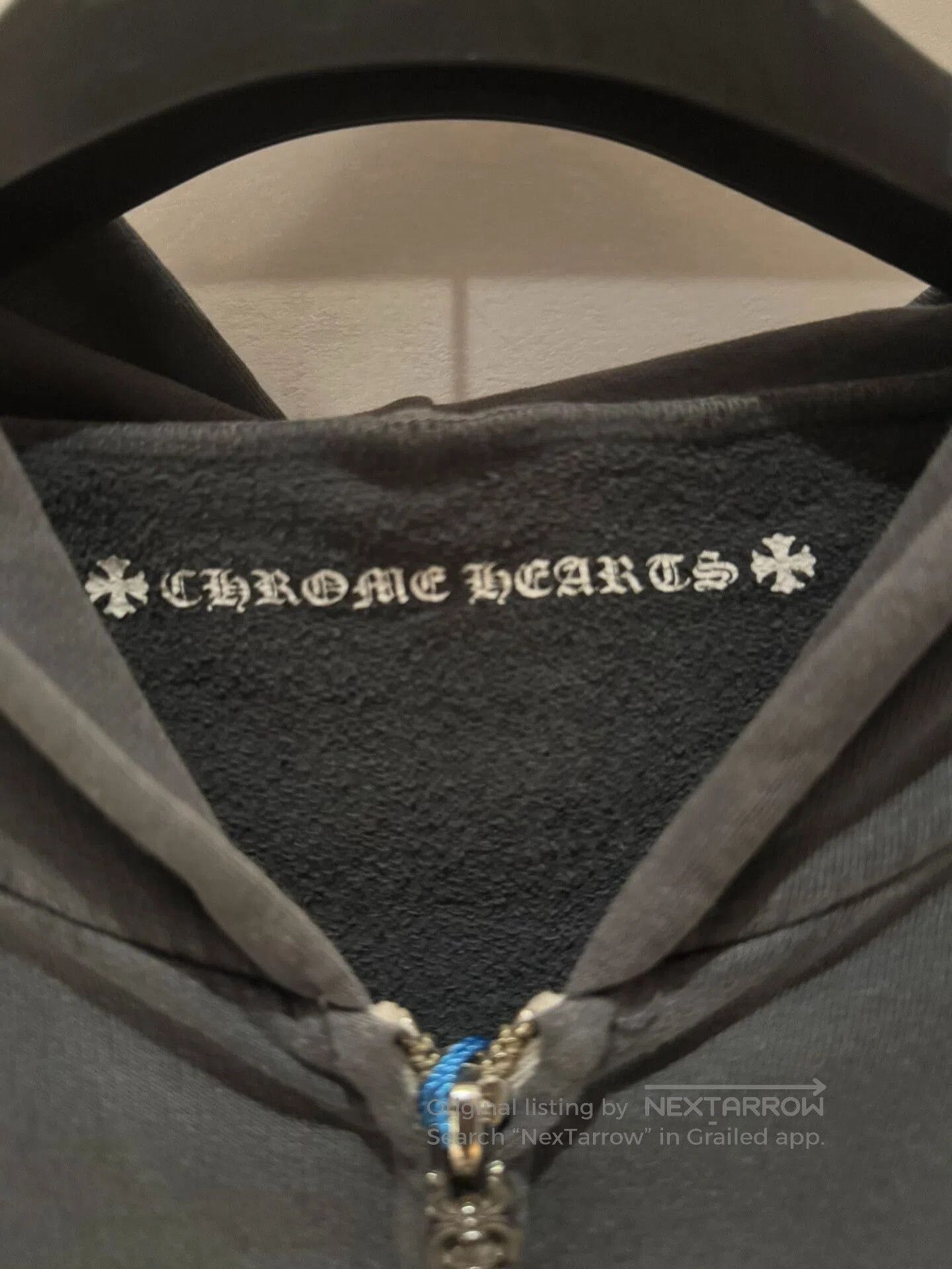 Chrome Hearts distressed black zip. Size US S / EU 44-46 / 1 - 6 Thumbnail