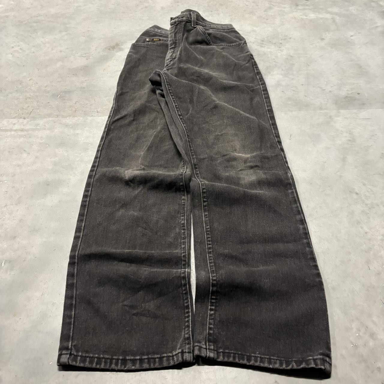 Japanese Brand × Vintage Crazy Vintage Y2K/2000s Grunge Faded Black Denim Jeans! Size US 32 / EU 48 - 3 Thumbnail