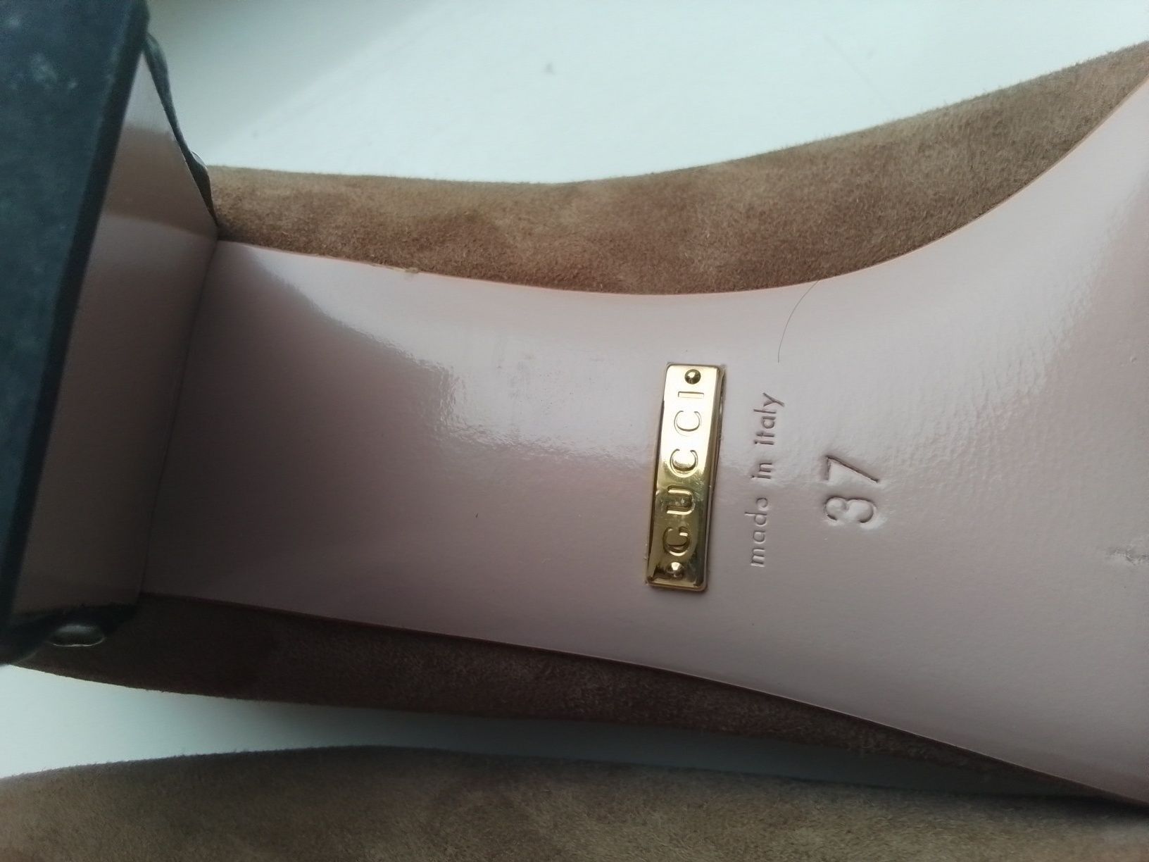 Gucci Gucci Leather Suede Heels Mules Size US 7 / IT 37 - 4 Thumbnail