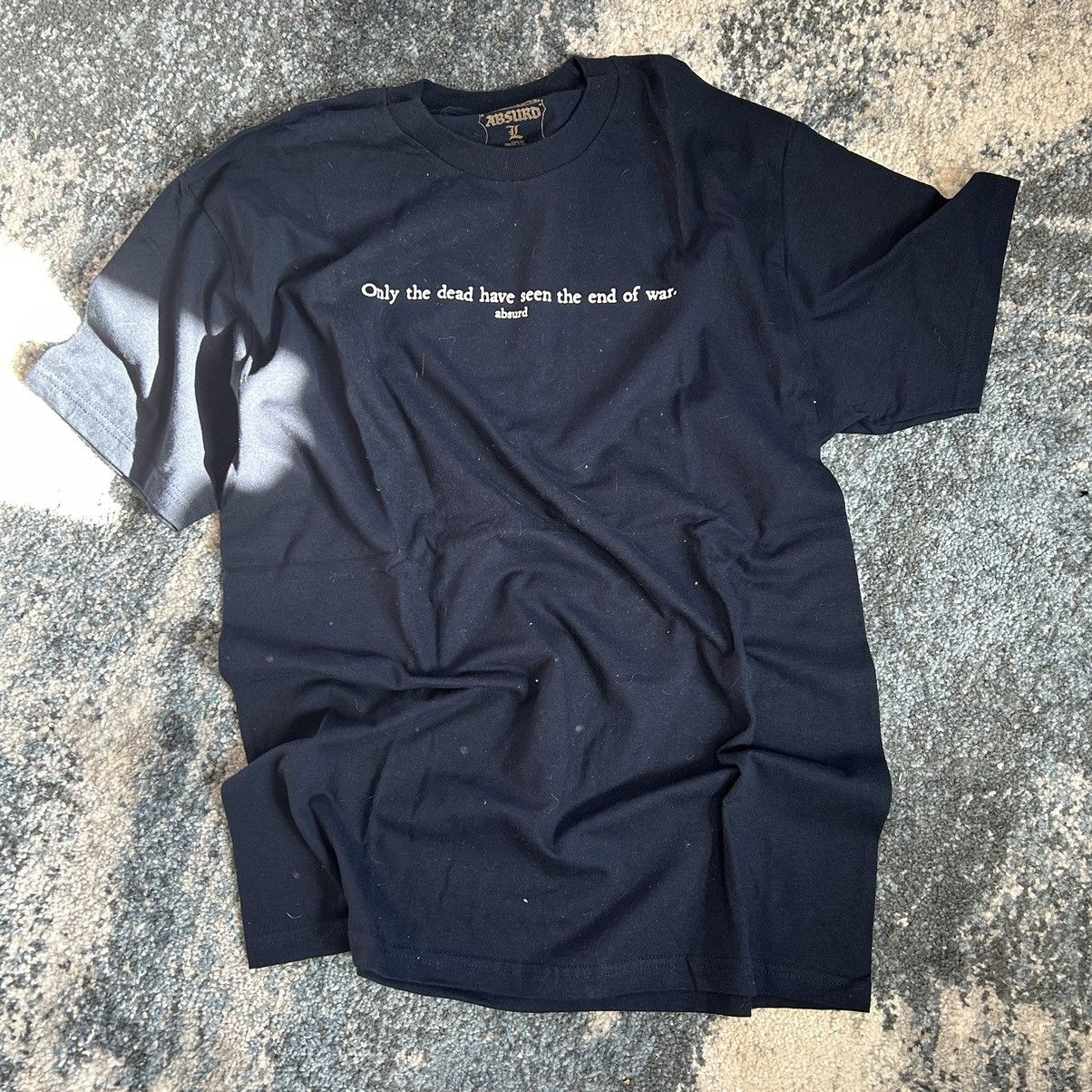 Absurd 2020 mediEVIL “Only the dead have seen the end of war” tee Size US L / EU 52-54 / 3 - 4 Thumbnail