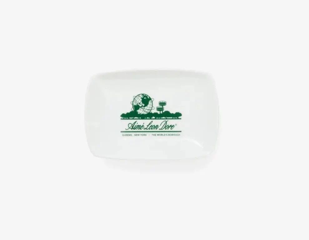 Aime Leon Dore unisphere Green soap dish rare White Porcelain 6" x 4" ALD Size ONE SIZE - 1 Preview