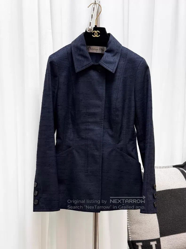 Dior Dior Long-sleeved coat with waist Size XXS / US 00 / IT 34 - 1 Thumbnail