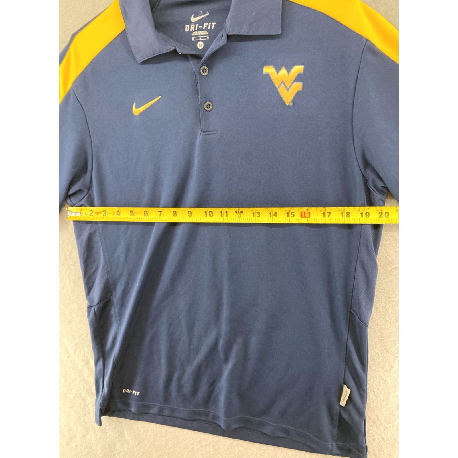 Nike Nike DriFit Mens Polo Shirt Medium Navy Blue College Sports Swoosh Athletic Shirt Size US M / EU 48-50 / 2 - 2 Thumbnail