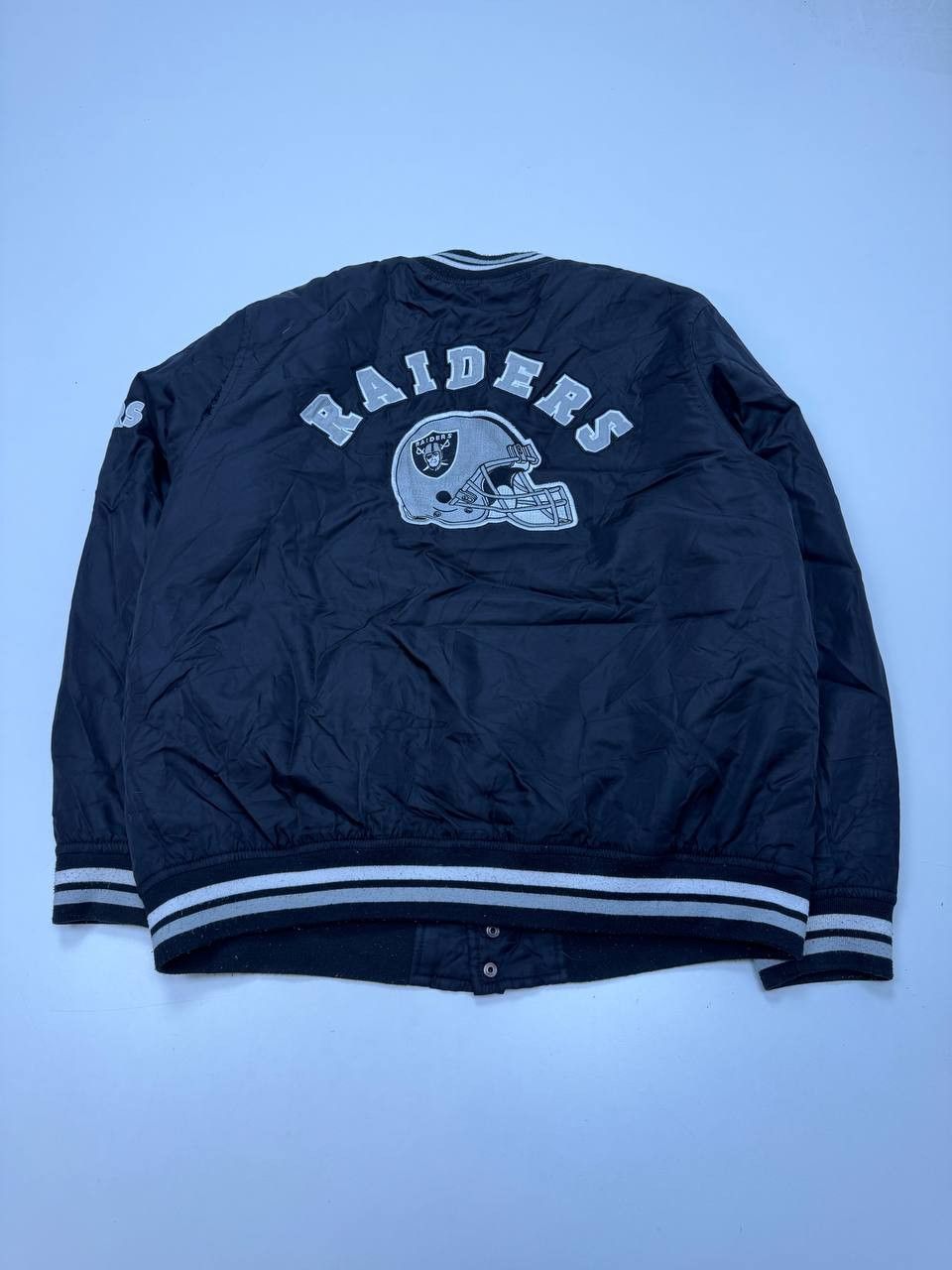 NFL NFL Raiders Bomber Jacket Black Quilted Varsity Size US XS / EU 42 / 0 - 12 Thumbnail