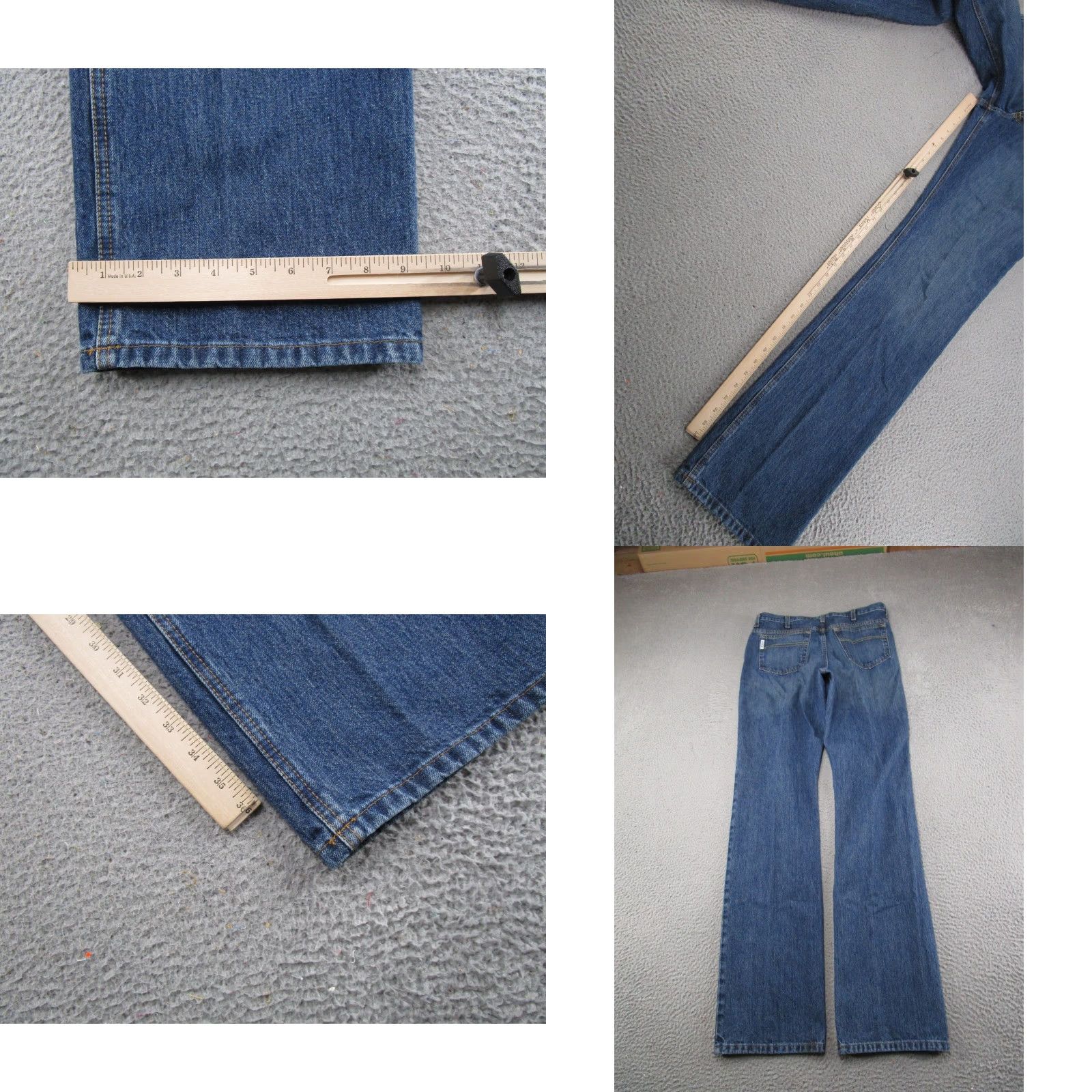 Denime Cinch Jeans Mens 35x38 Blue Medium Wash Straight Leg Stretch Denim Western Size US 35 - 8 Thumbnail
