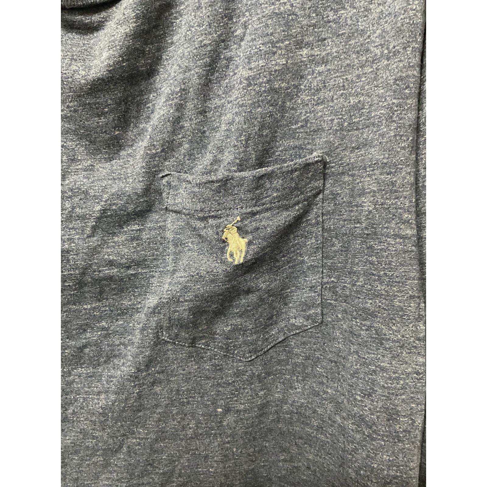 Polo Ralph Lauren Men's Polo Ralph Lauren Blue Long Sleeve Pocket T'shirt Sz L Size US L / EU 52-54 / 3 - 3 Thumbnail