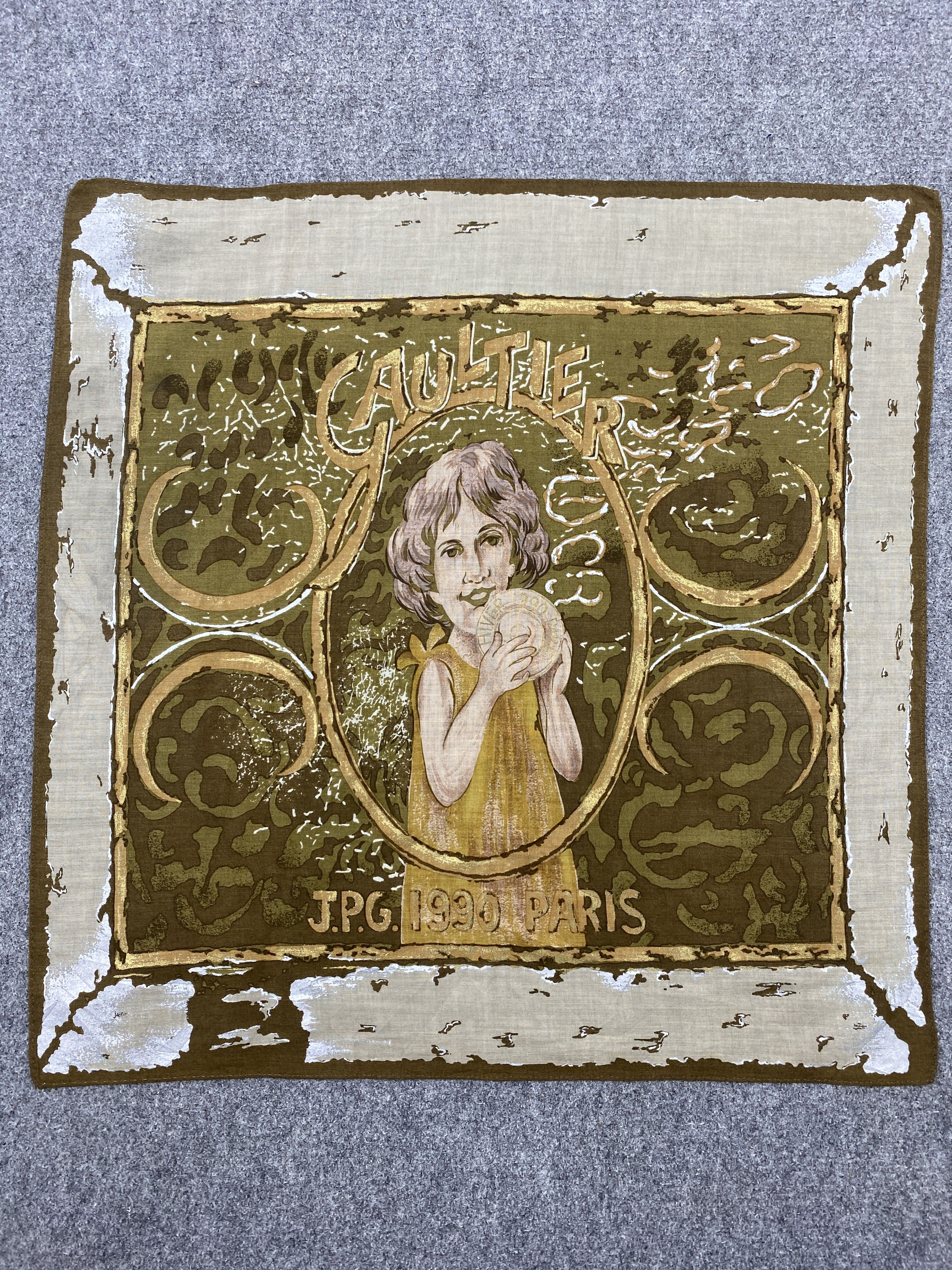 Jean Paul Gaultier Jean Paul Gaultier Handkerchief / Neckerchief HKC1140 Size ONE SIZE - 4 Thumbnail